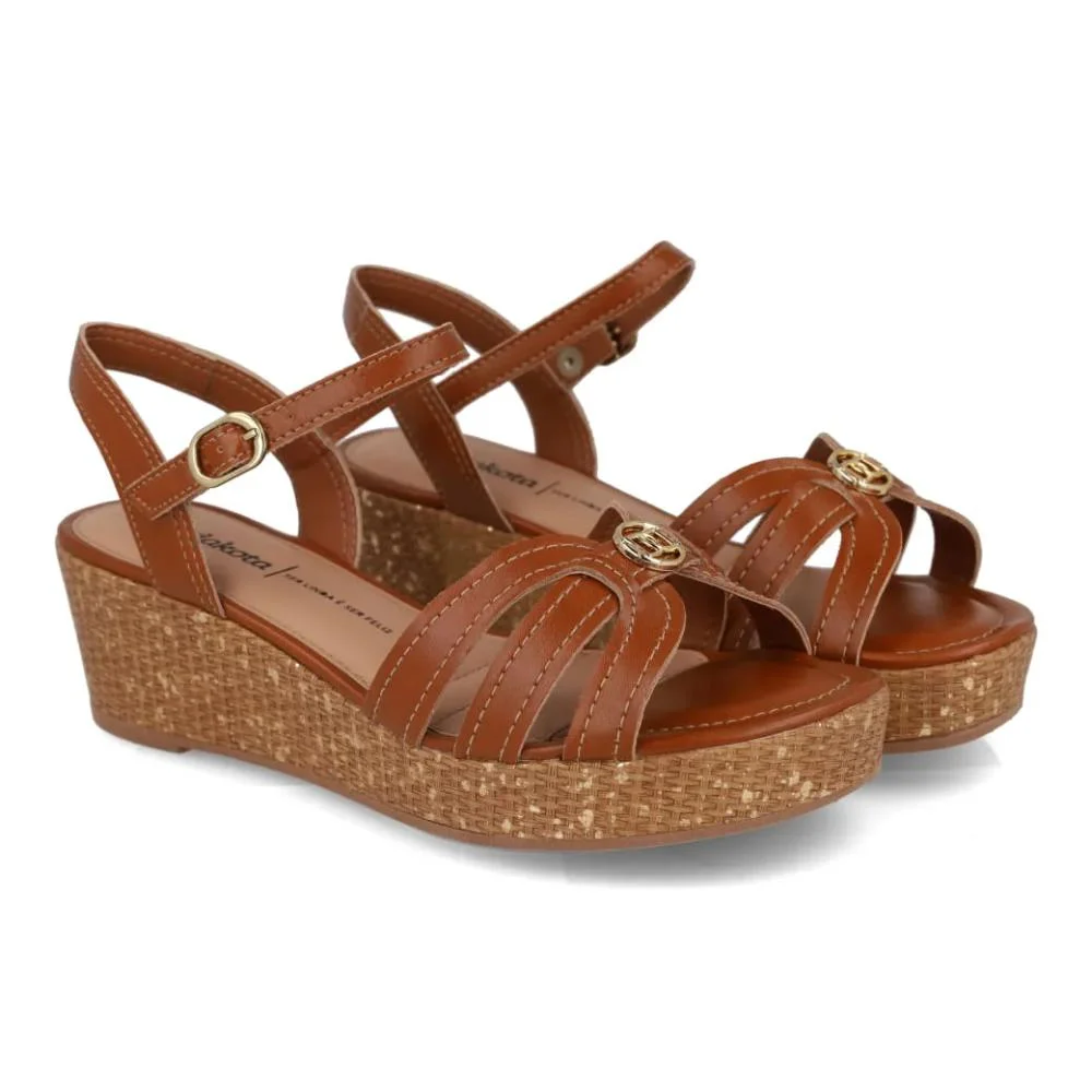 Sandália Dakota Anabela Feminina Marrom 4