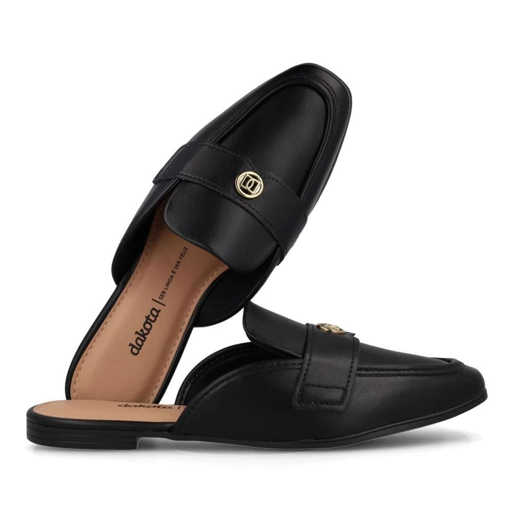 Sapato Mule Dakota Monocolor Feminino Preto 5