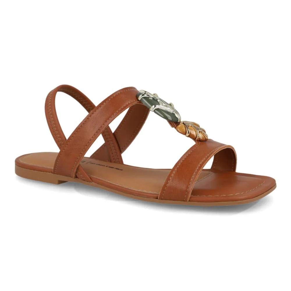 Sandália Dakota Rasteira Feminina Marrom 3