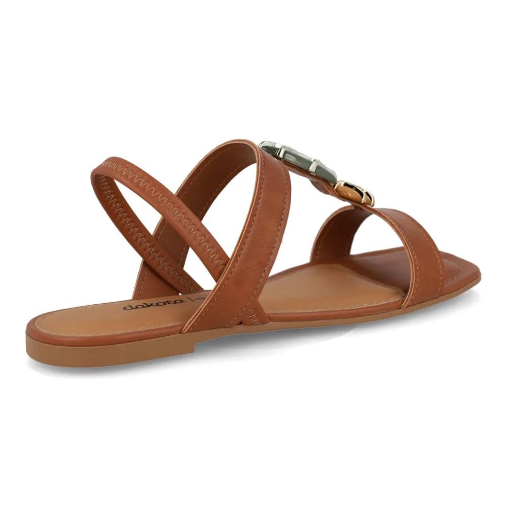 Sandália Dakota Rasteira Feminina Marrom 6
