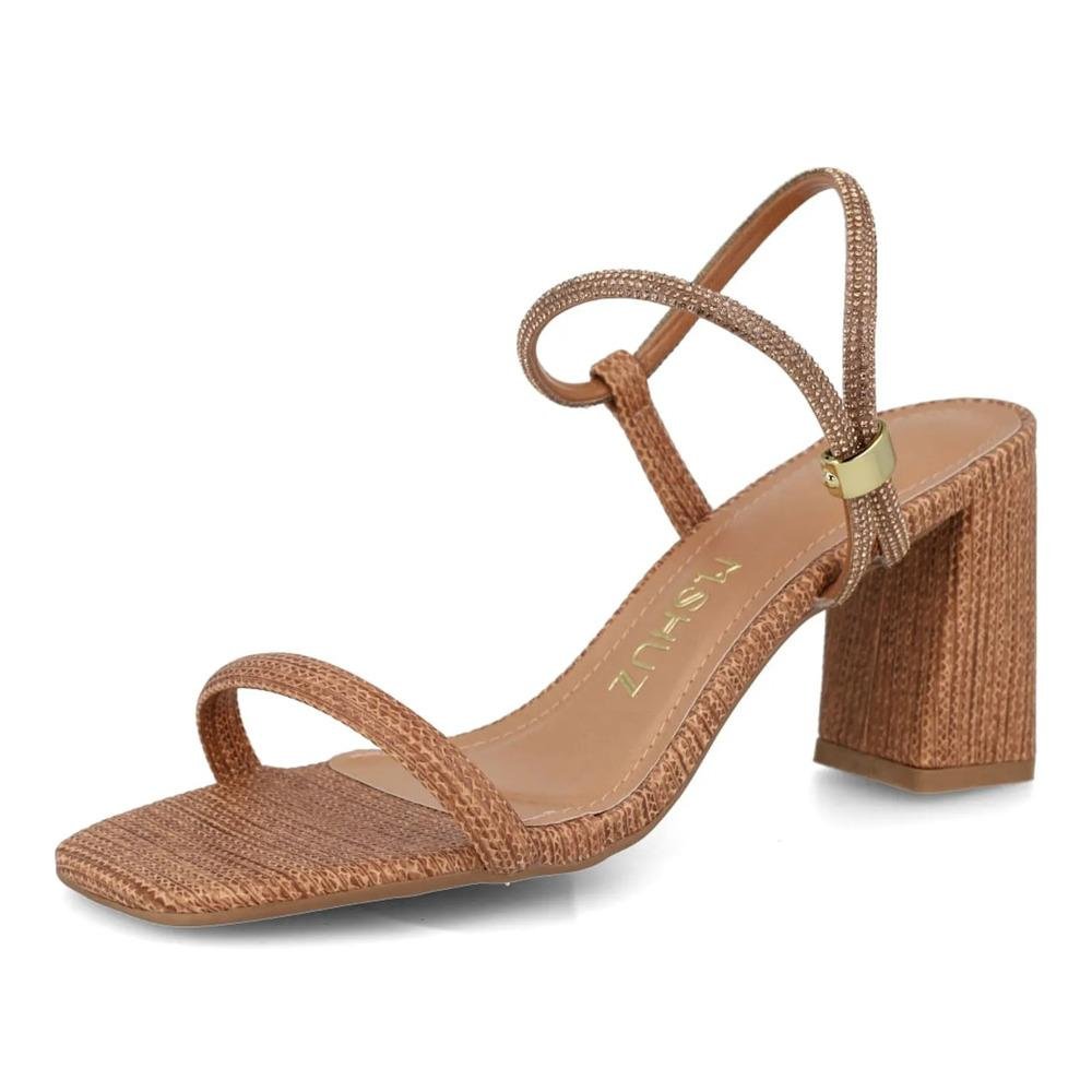 Sandália M Shuz Tramaxy Feminina Marrom 5