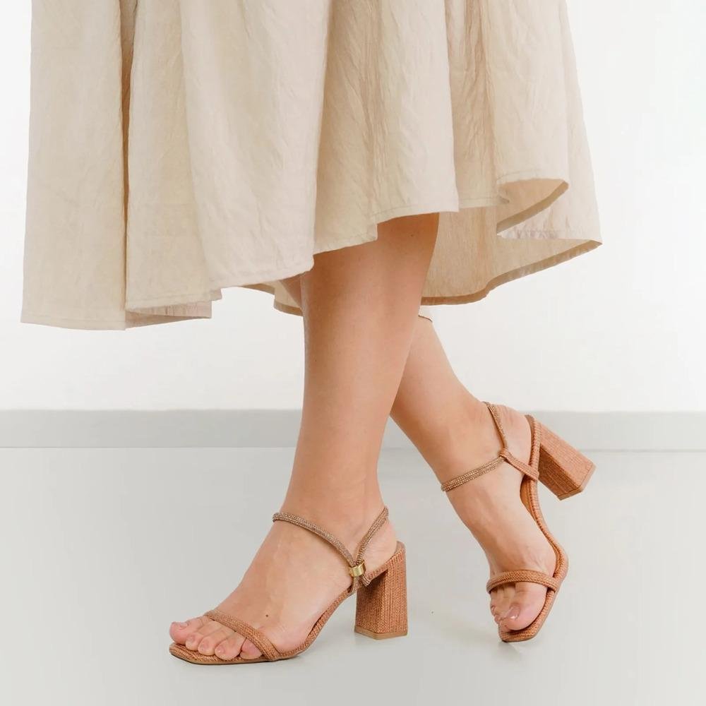 Sandália M Shuz Tramaxy Feminina Marrom 7