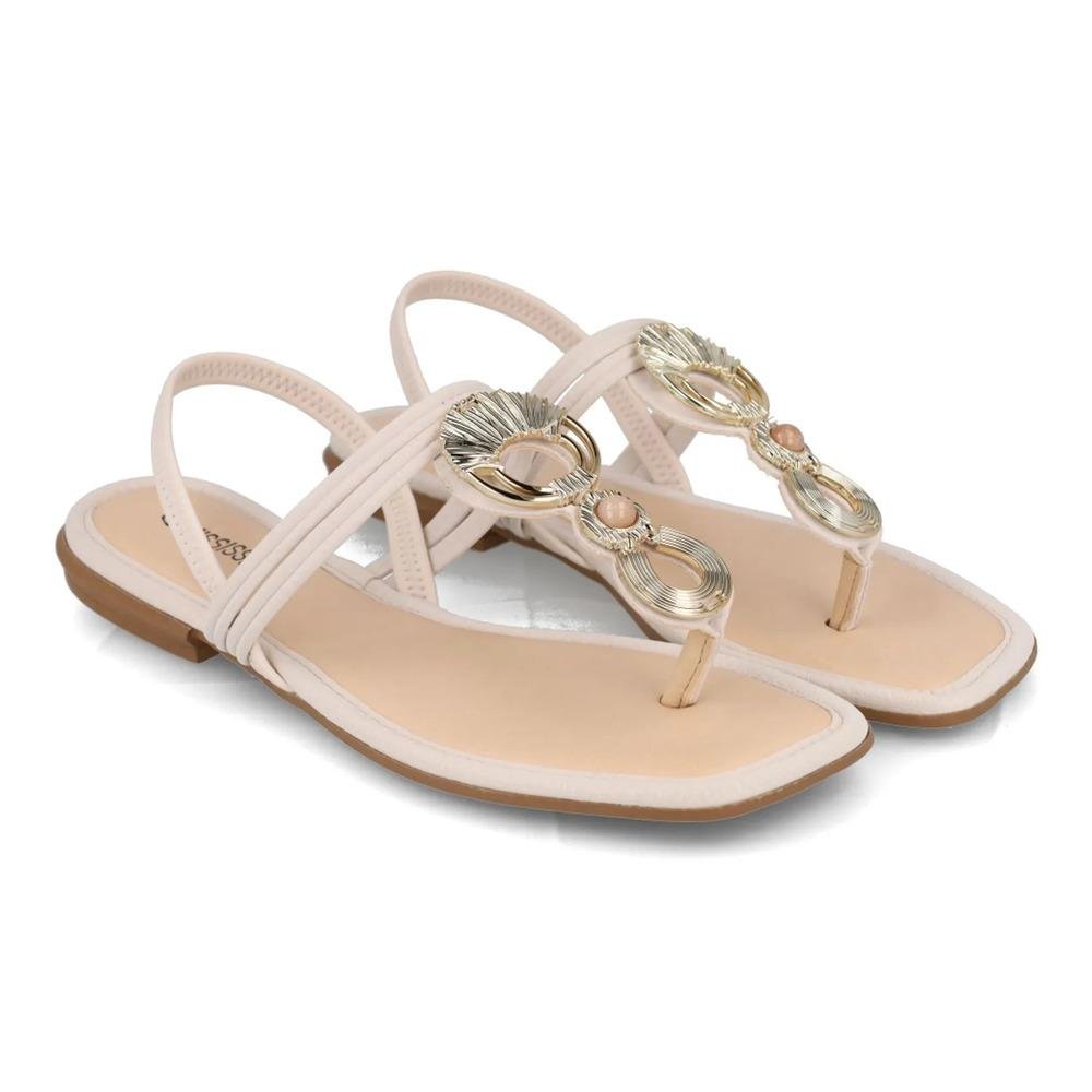 Sandália Mississipi Rasteira Feminina Branco 4