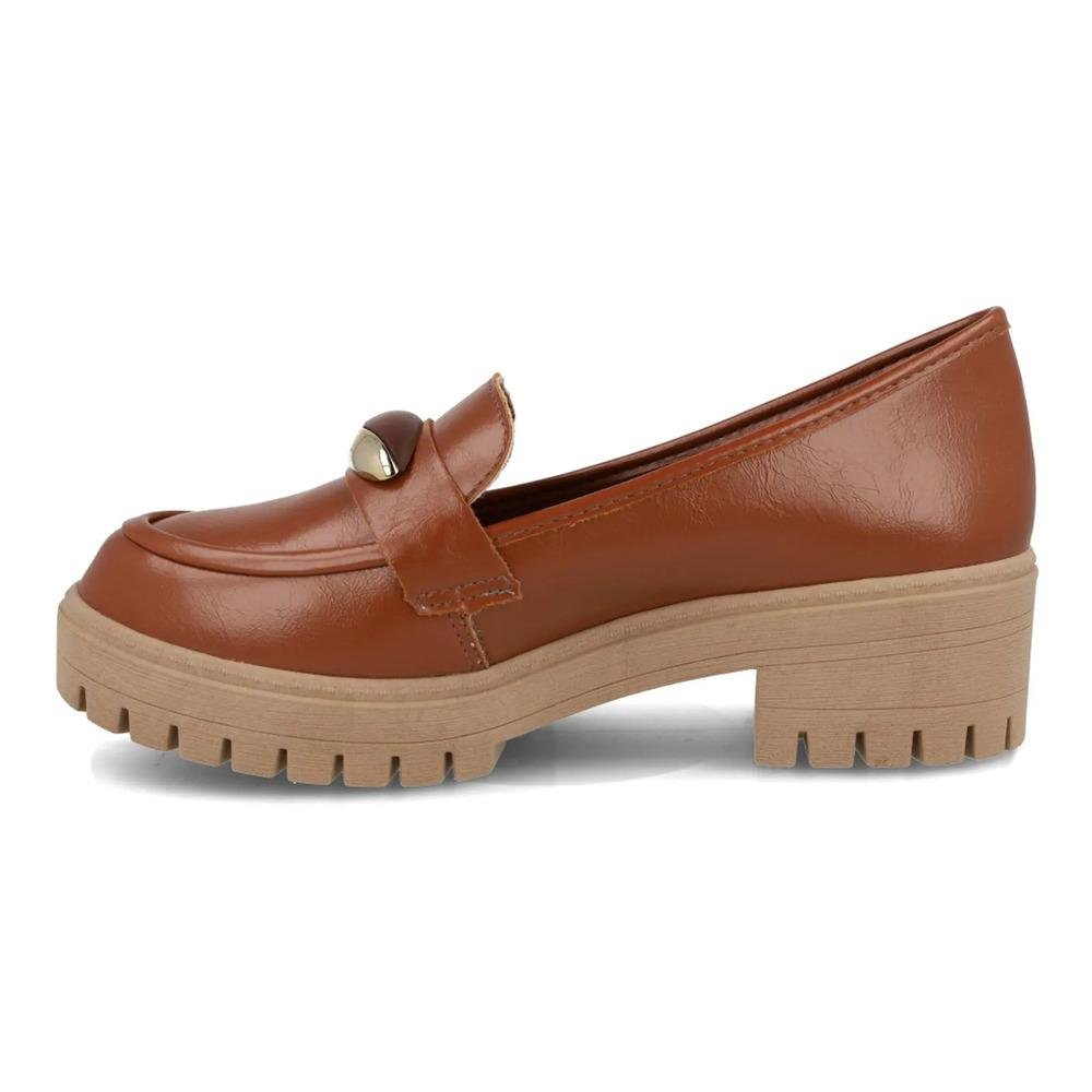 Sapato Mocassim Mississipi Tratorado Feminino Marrom 2