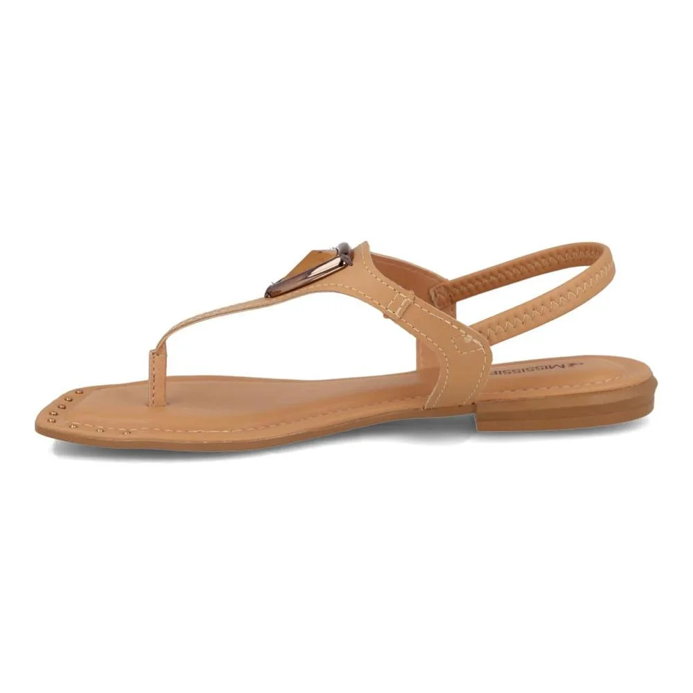 Sandália Mississipi Tira Central Feminina Marrom 2