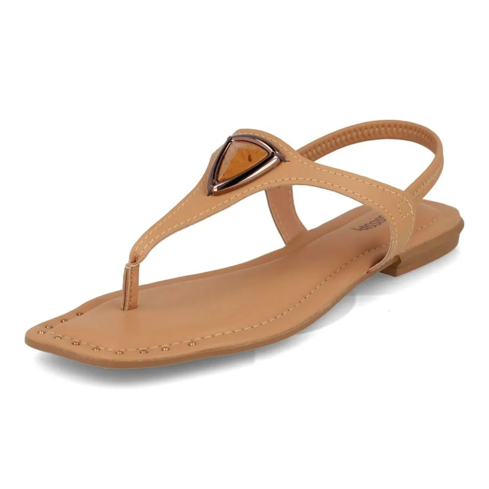 Sandália Mississipi Tira Central Feminina Marrom 5