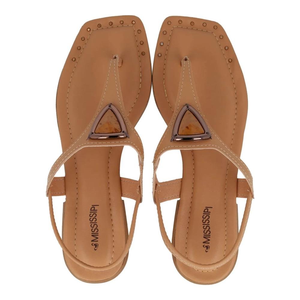 Sandália Mississipi Tira Central Feminina Marrom 7