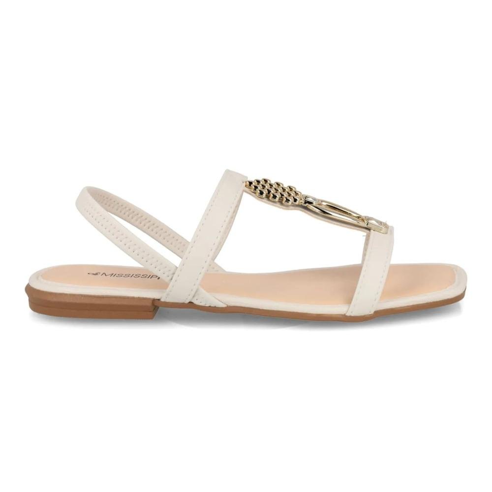 Sandália Mississipi Rasteira Adorno Feminina