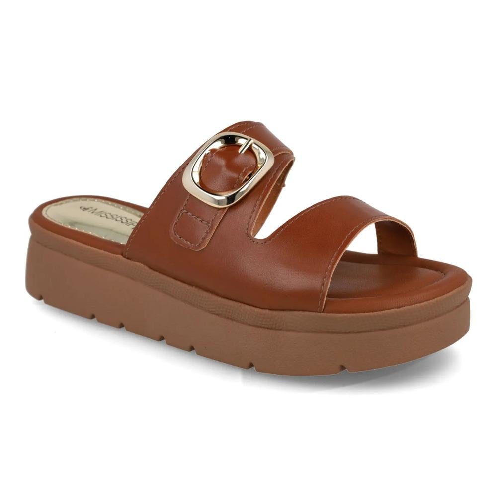 Tamanco Mississipi Flatform Feminino Marrom 2