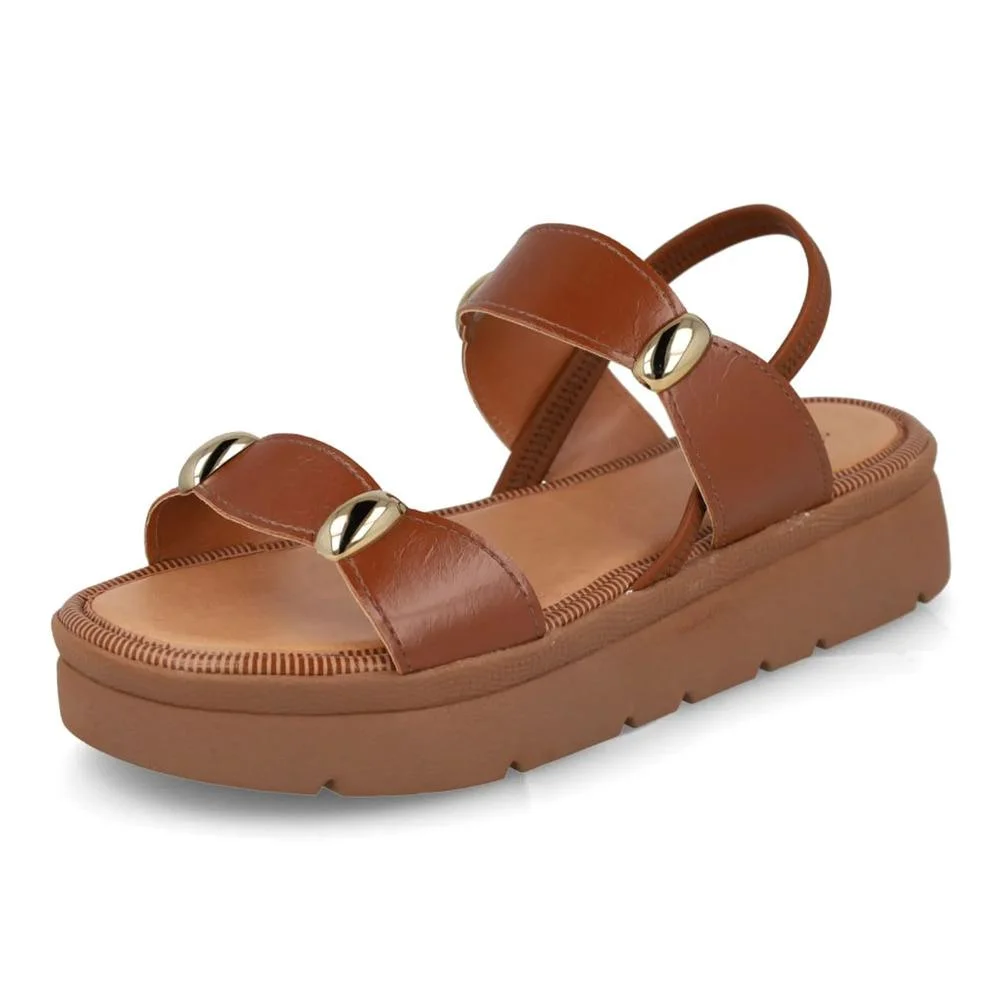 Sandália Mississipi Tira Feminina Marrom 5