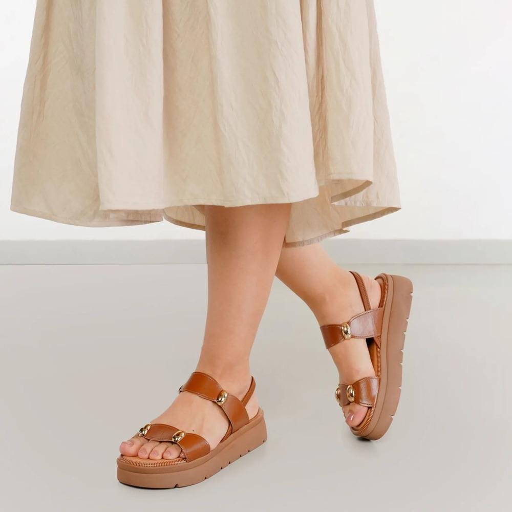 Sandália Mississipi Tira Feminina Marrom 7