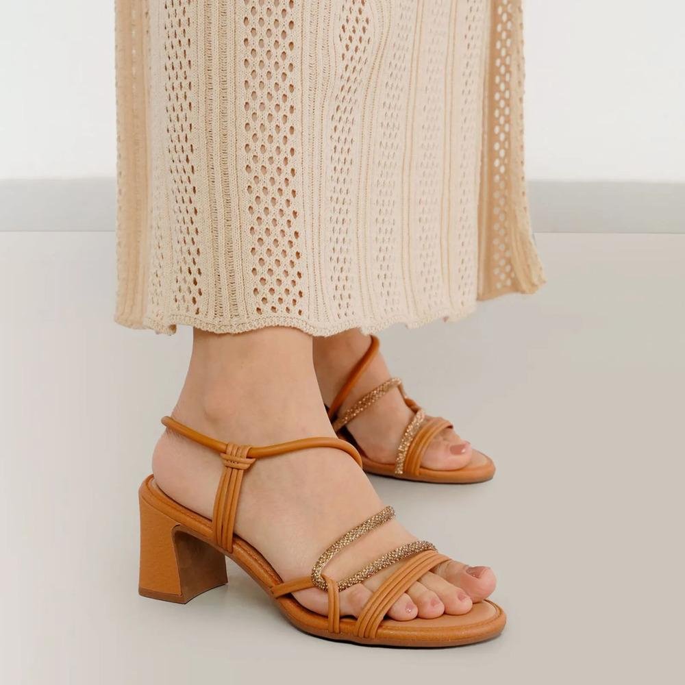 Sandália Mississipi Tiras Finas Feminina Marrom 7