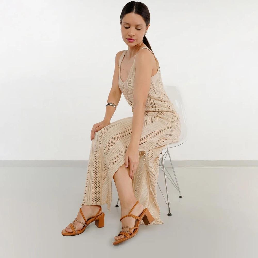 Sandália Mississipi Tiras Finas Feminina Marrom 8