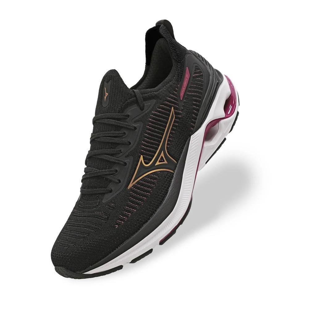 Tênis Mizuno Wave Mirai 7 Feminino Preto 2