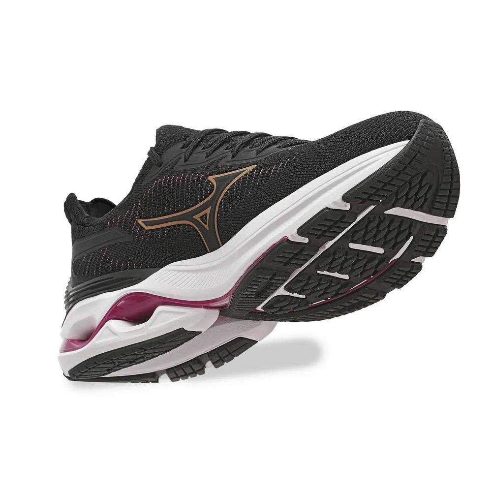 Tênis Mizuno Wave Mirai 7 Feminino Preto 4
