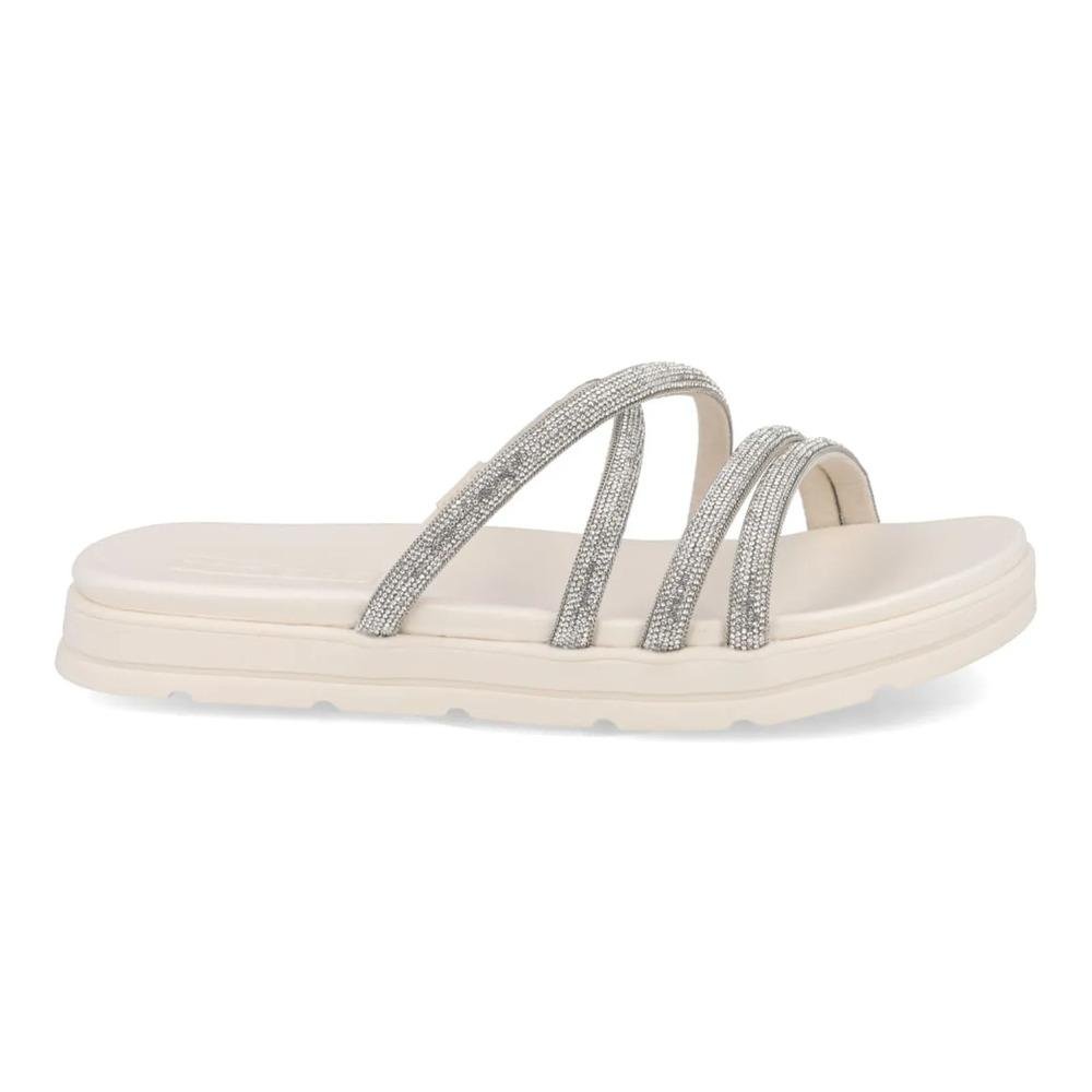 Tamanco Moleca Tiras Finas Strass Feminino