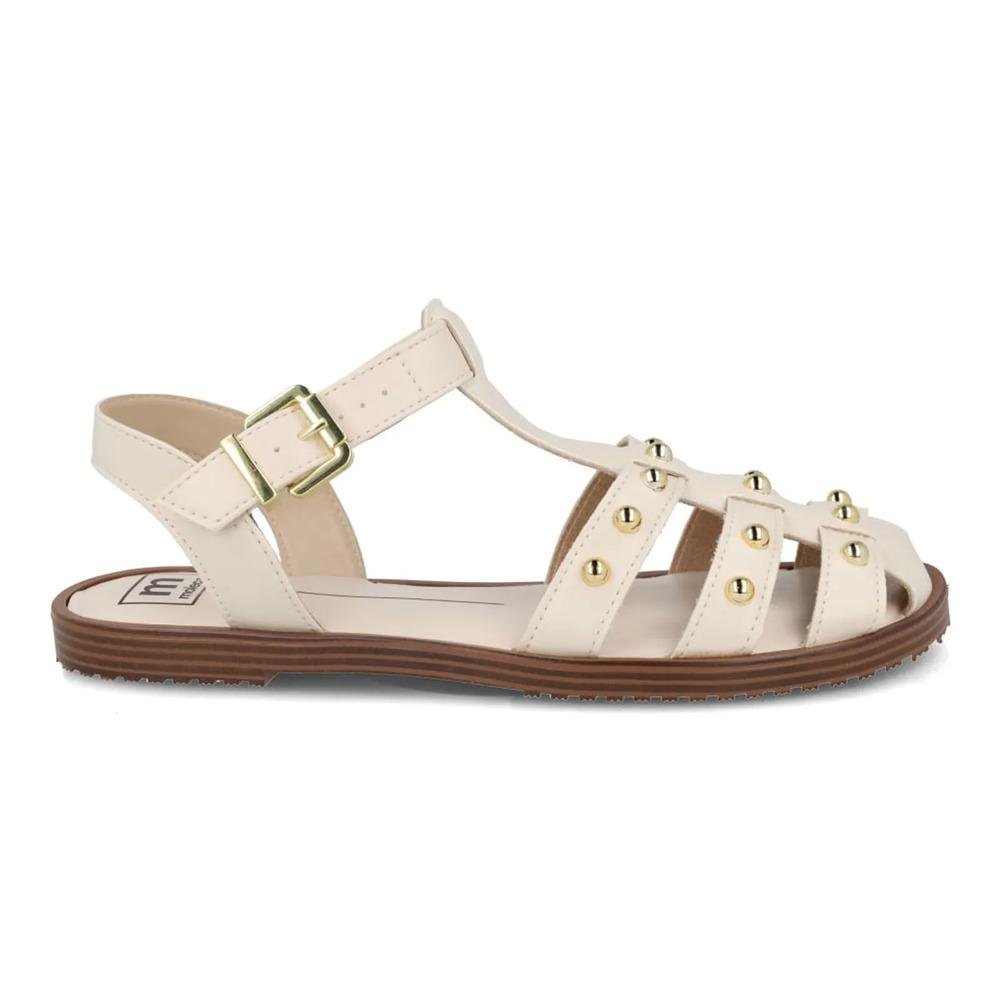 Sandália Moleca Tiras Aplicações Feminina 1