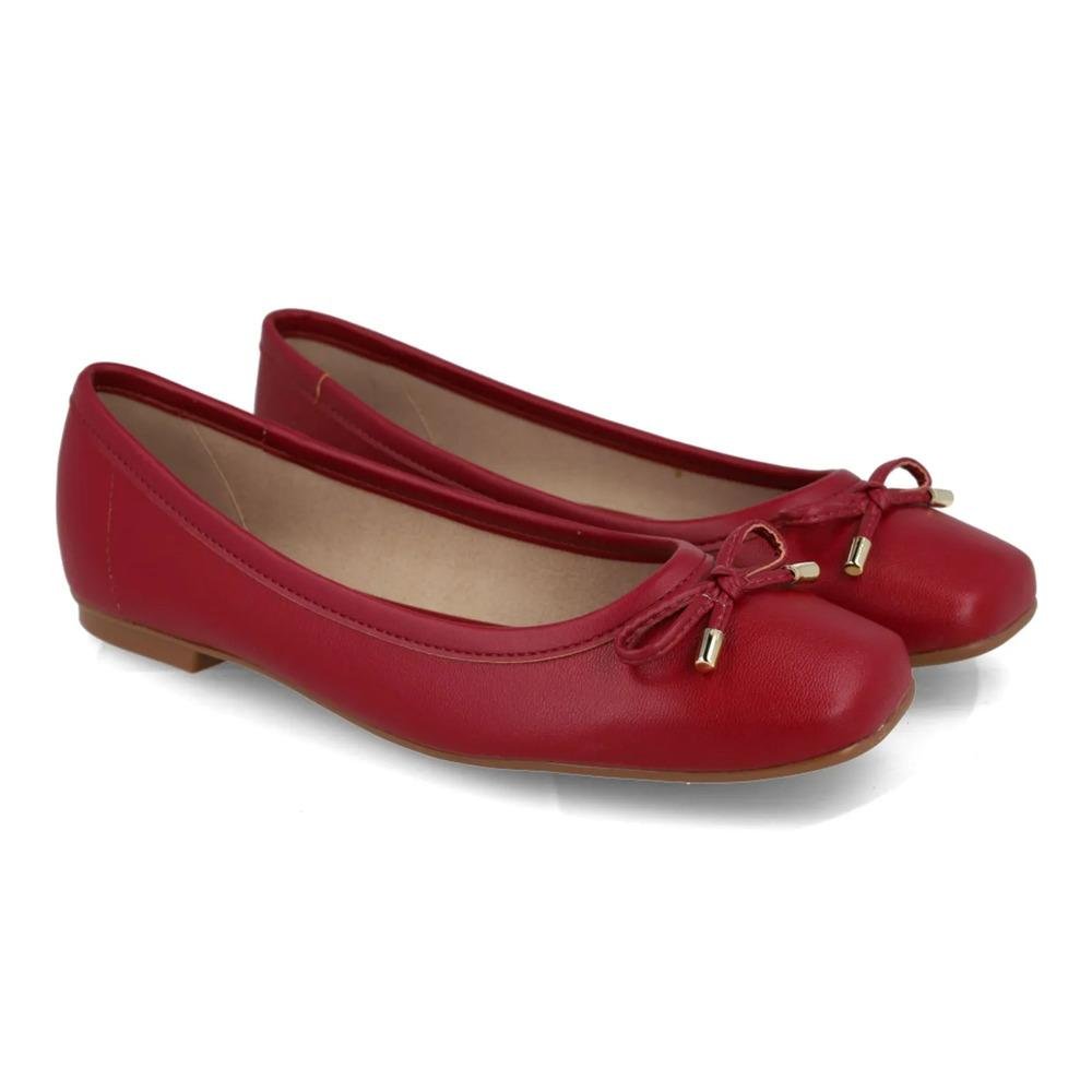 Sapatilha Moleca Laço Feminina Vermelho 4