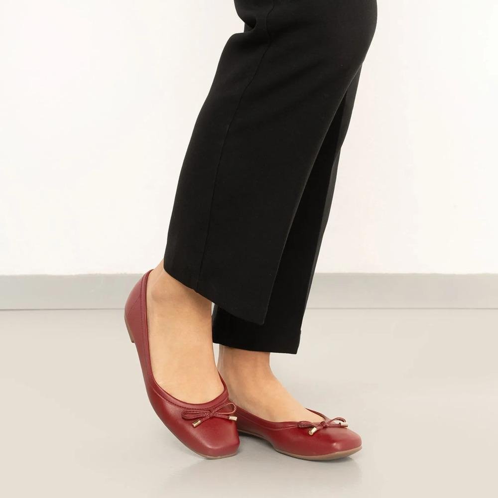 Sapatilha Moleca Laço Feminina Vermelho 7