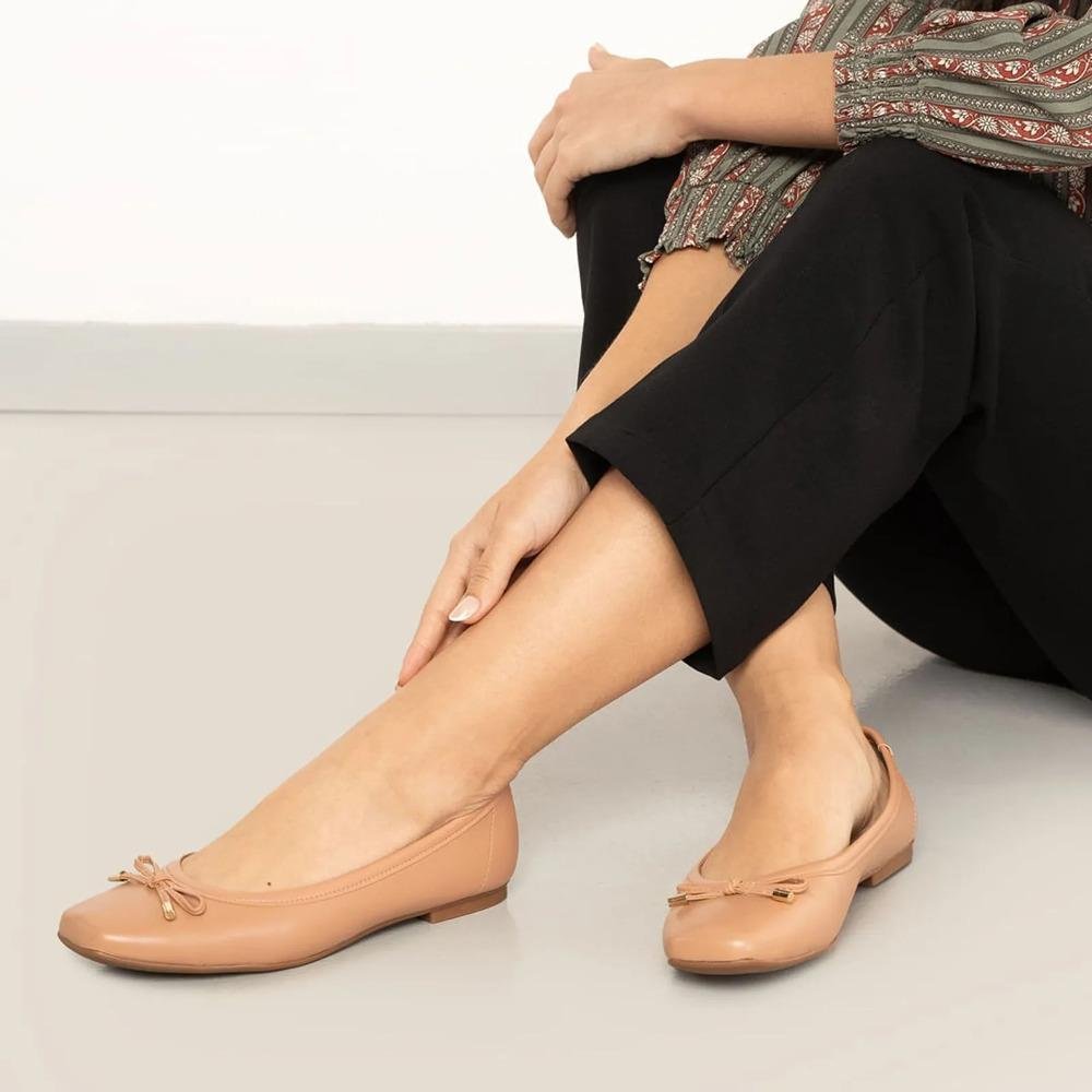Sapatilha Moleca Laço Feminina Nude 7
