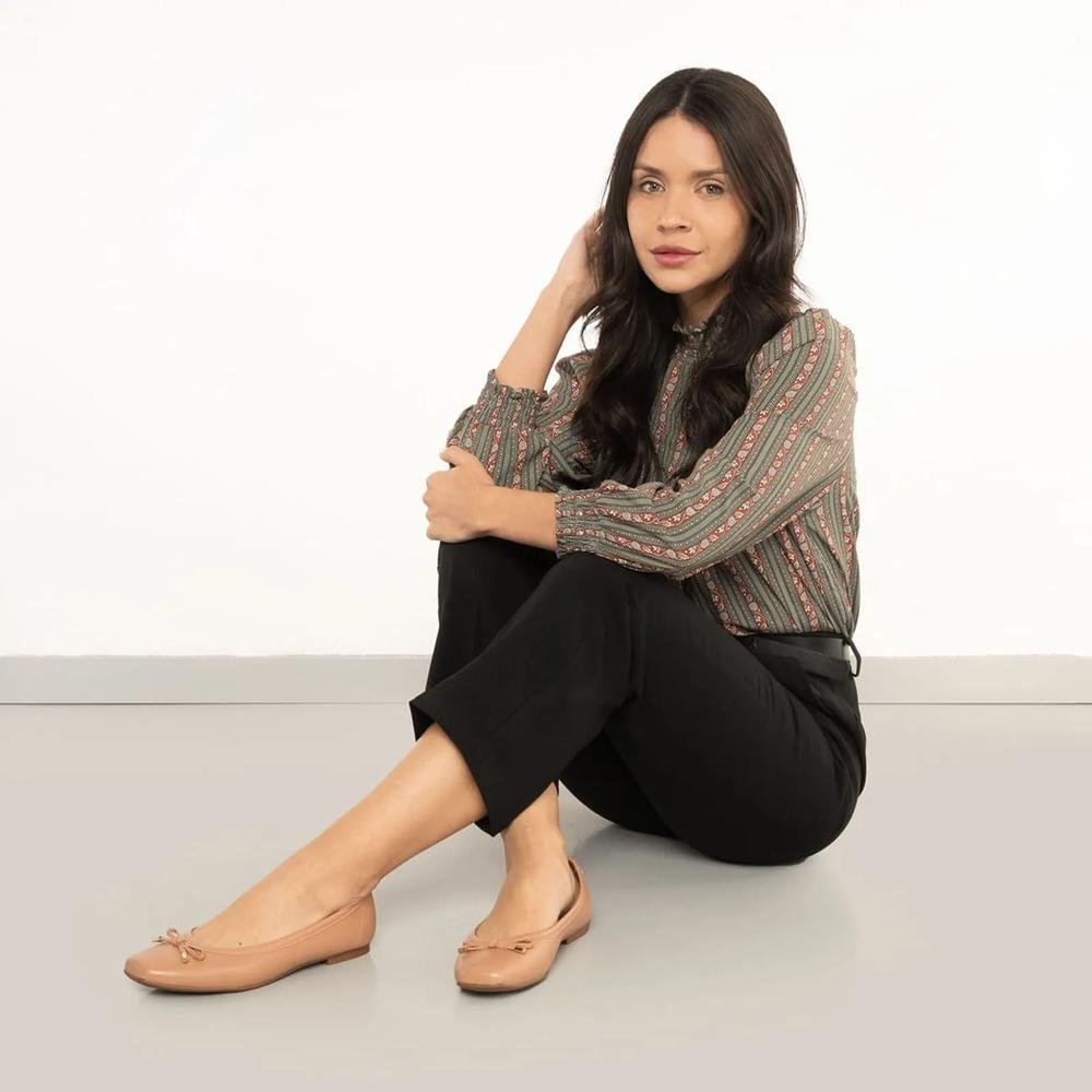 Sapatilha Moleca Laço Feminina Nude 8