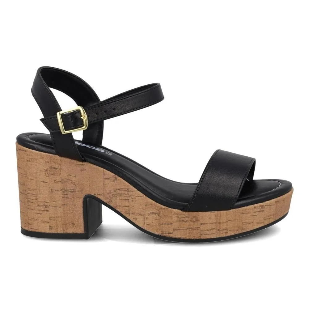 Sandália Moleca Salto Bloco Plataforma Feminina