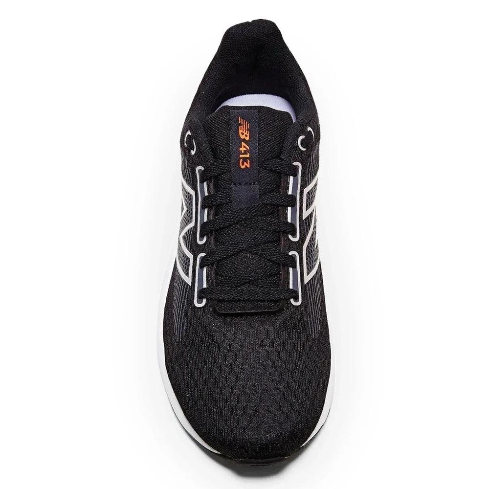 Tênis New Balance 413 V3 Masculino Preto/Laranja 3