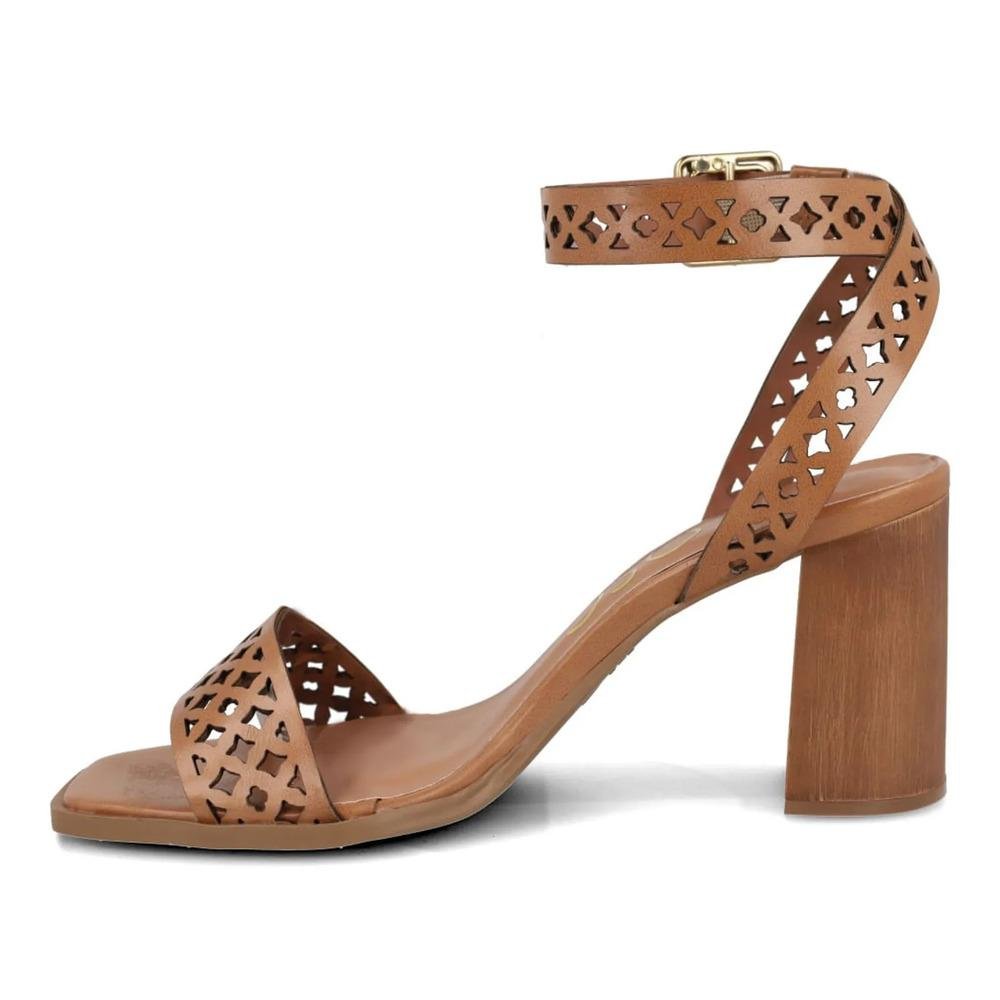 Sandália Osc Recorte Vazado Feminina Marrom 2