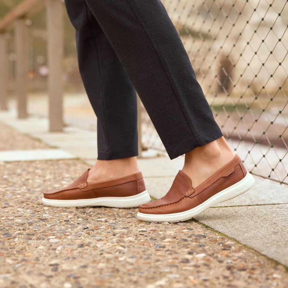 Sapato Mocassim Pegada Linha Navale Masculino Marrom 5