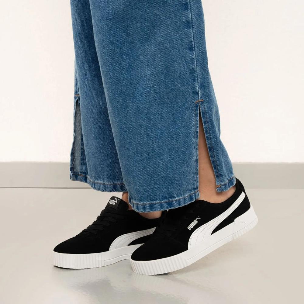 Tênis Puma Feminino Casual Preto/Branco 9