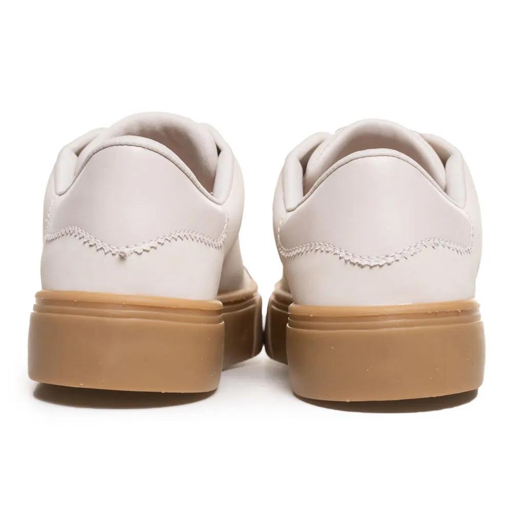 Tênis Quiz Casual Cadarço Feminino Branco Off 6