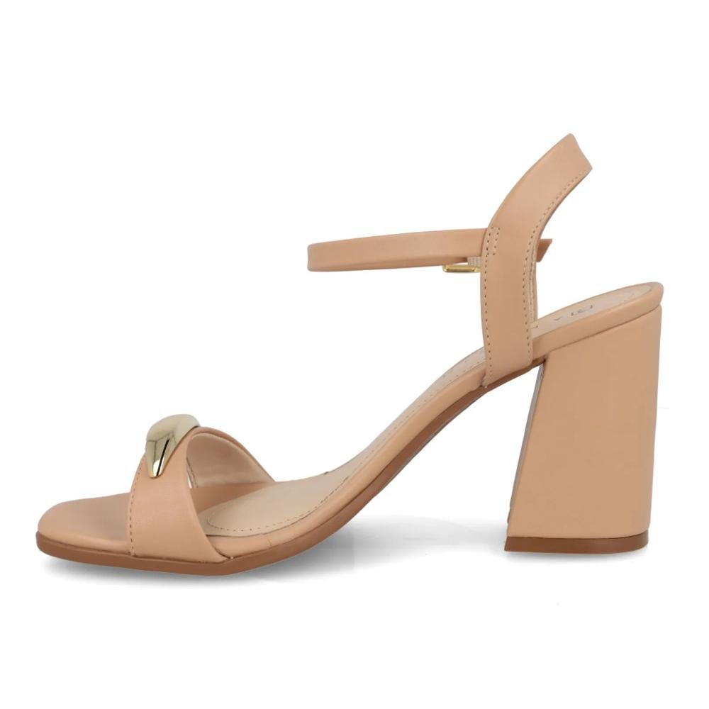 Sandália Ramarim Detalhe Feminina Bege 2