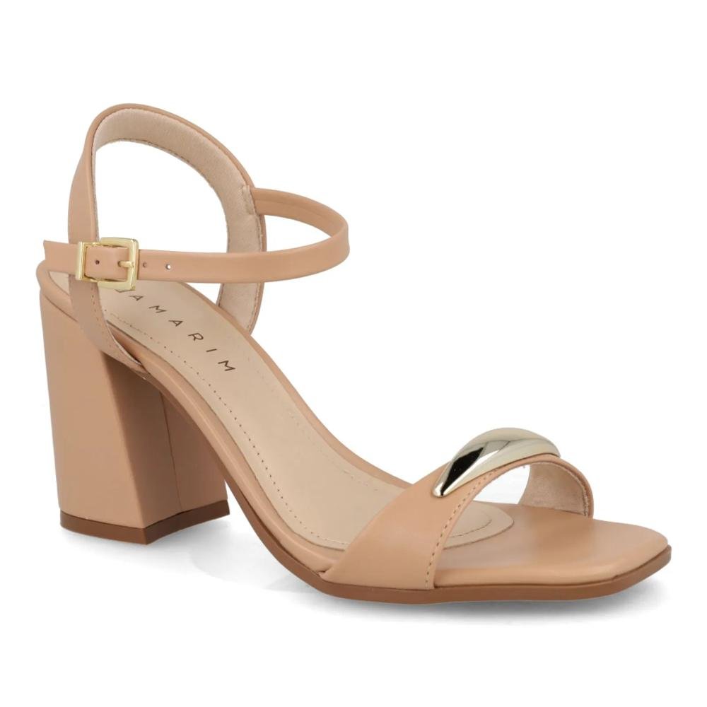 Sandália Ramarim Detalhe Feminina Bege 3