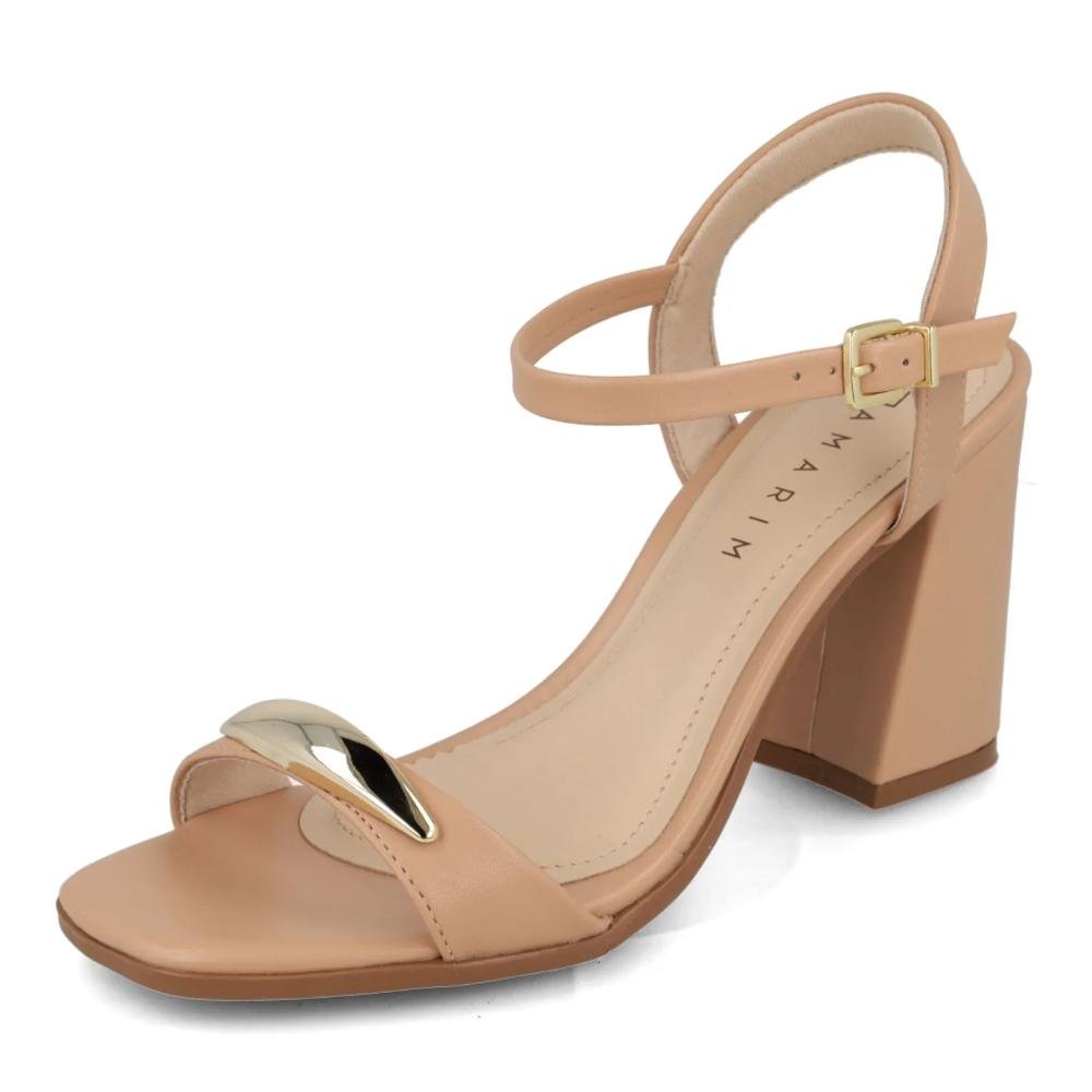 Sandália Ramarim Detalhe Feminina Bege 4