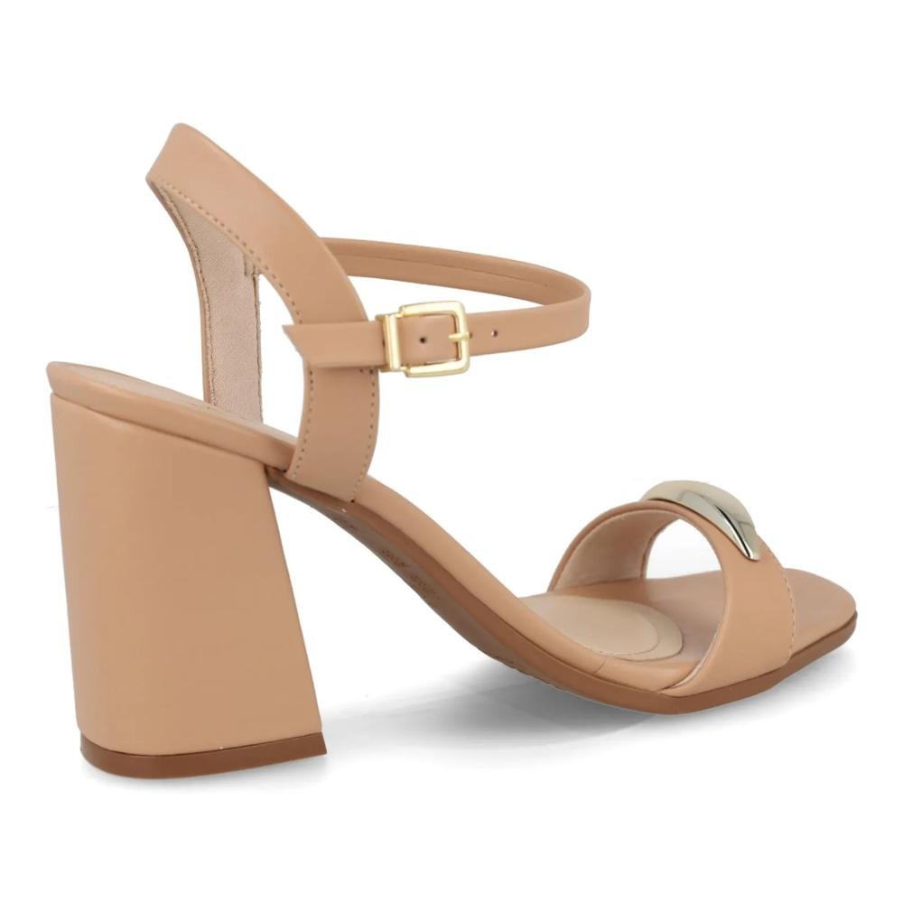 Sandália Ramarim Detalhe Feminina Bege 5