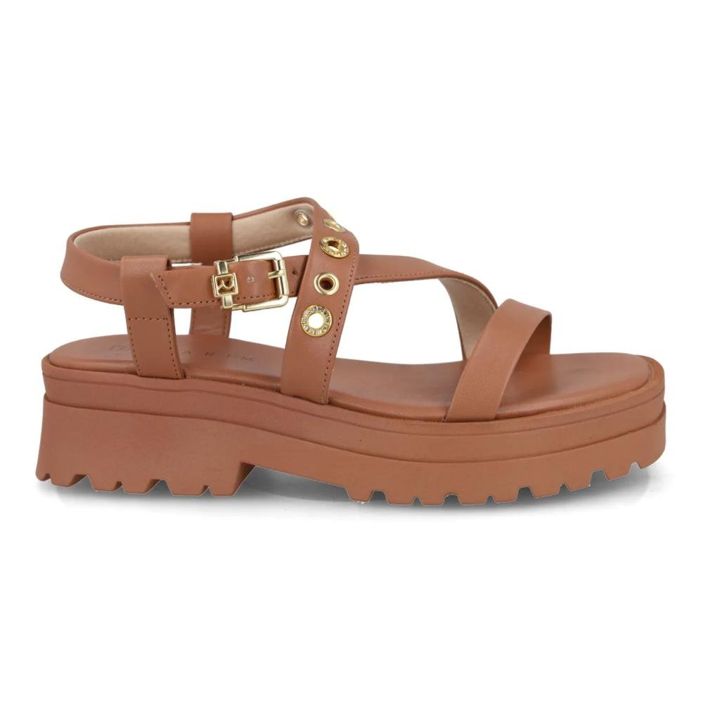 Sandália Ramarim Plataforma Tratorada Feminina