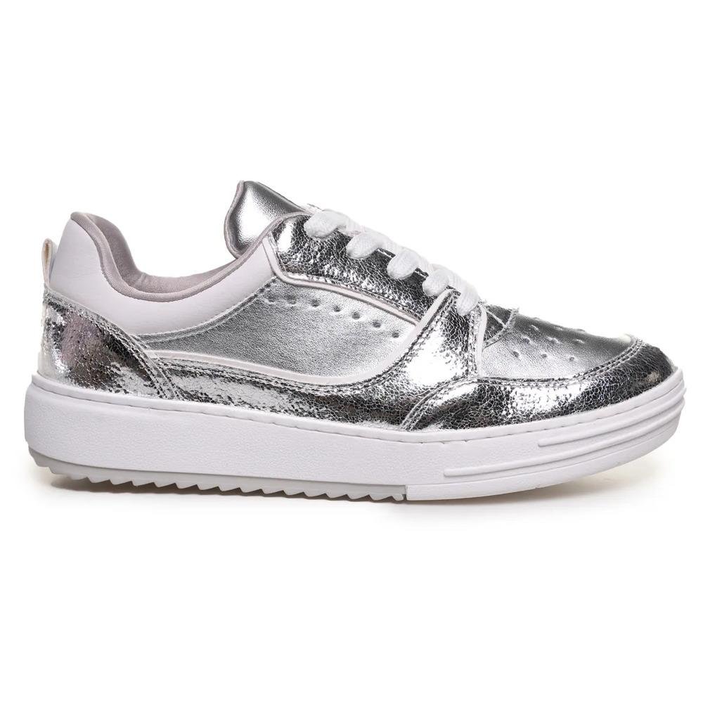 Tênis Via Marte Casual Metalizado Feminino