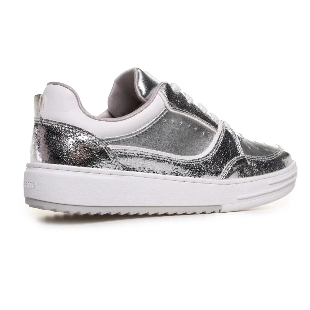 Tênis Via Marte Casual Metalizado Feminino Prata 5