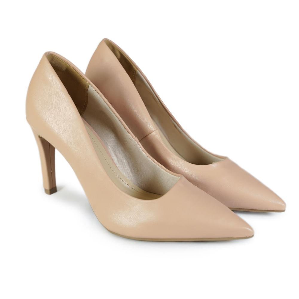 Sapato Via Marte Scarpin Clássico Feminino Nude 4