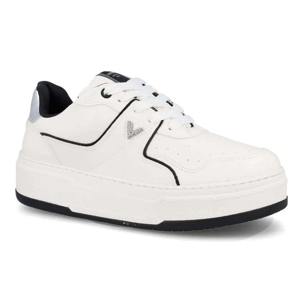 Tênis Via Marte Plataforma Feminino Branco/Preto 4