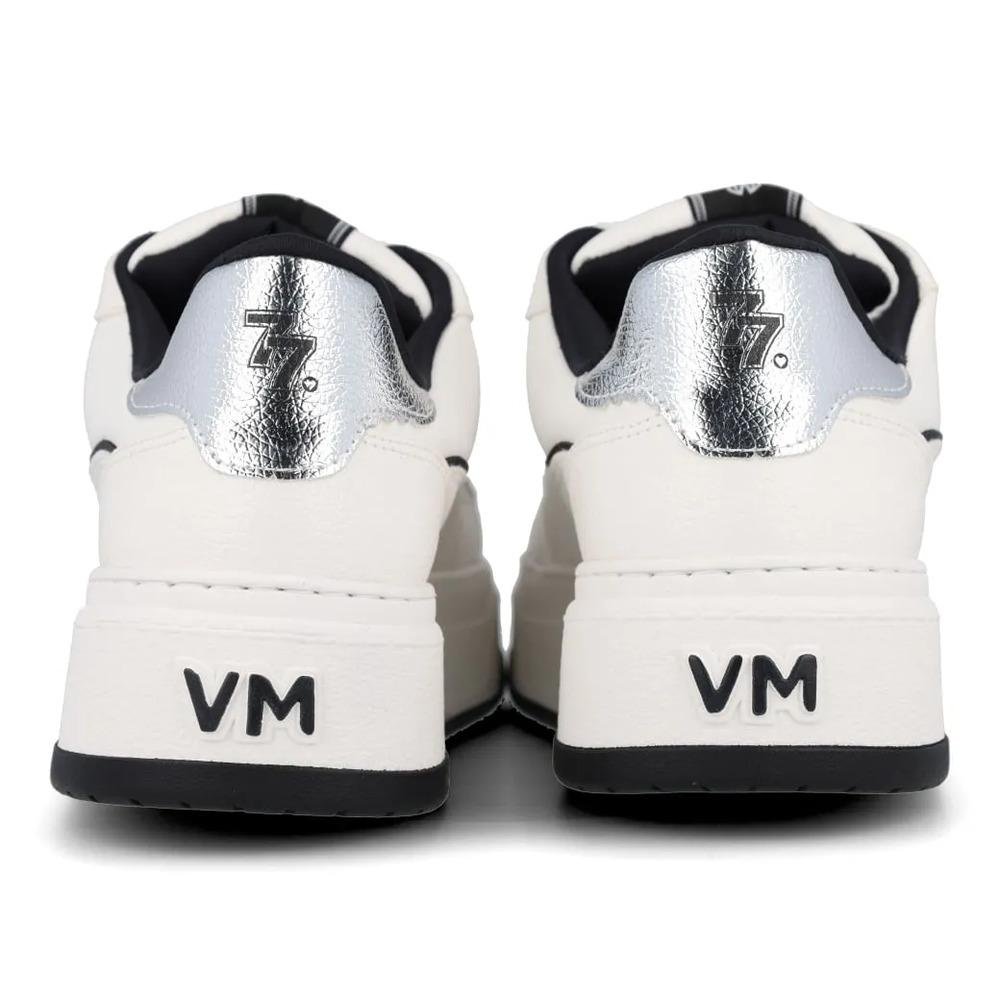 Tênis Via Marte Plataforma Feminino Branco/Preto 7