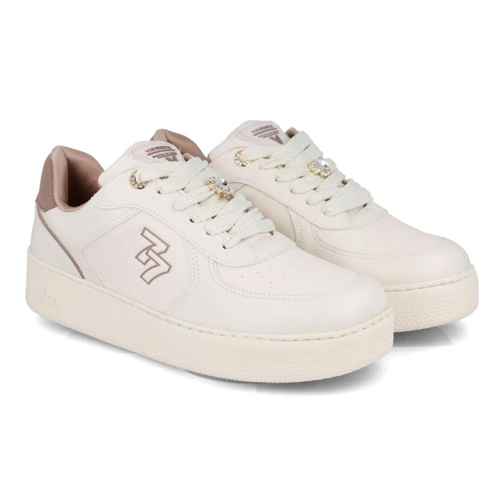 Tênis Casual Via Marte 77 Feminino Off White 3