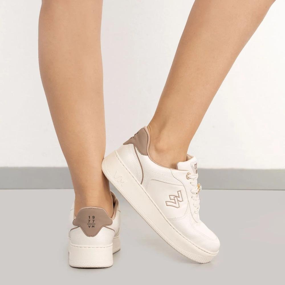 Tênis Casual Via Marte 77 Feminino Off White 9