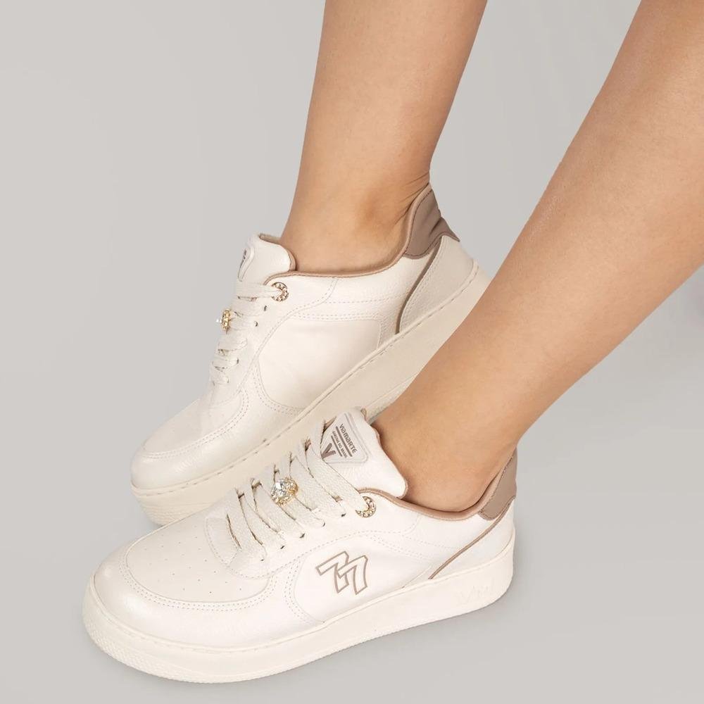 Tênis Casual Via Marte 77 Feminino Off White 8