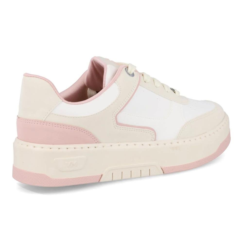 Tênis Via Marte Design Robusto Feminino Bege/Rosa 6