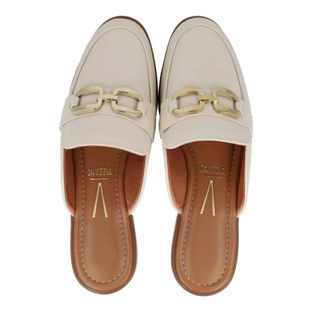 Sapato Mule Vizzano Fivela Feminino Branco 6