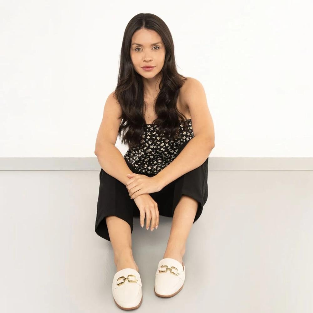 Sapato Mule Vizzano Fivela Feminino Branco 8