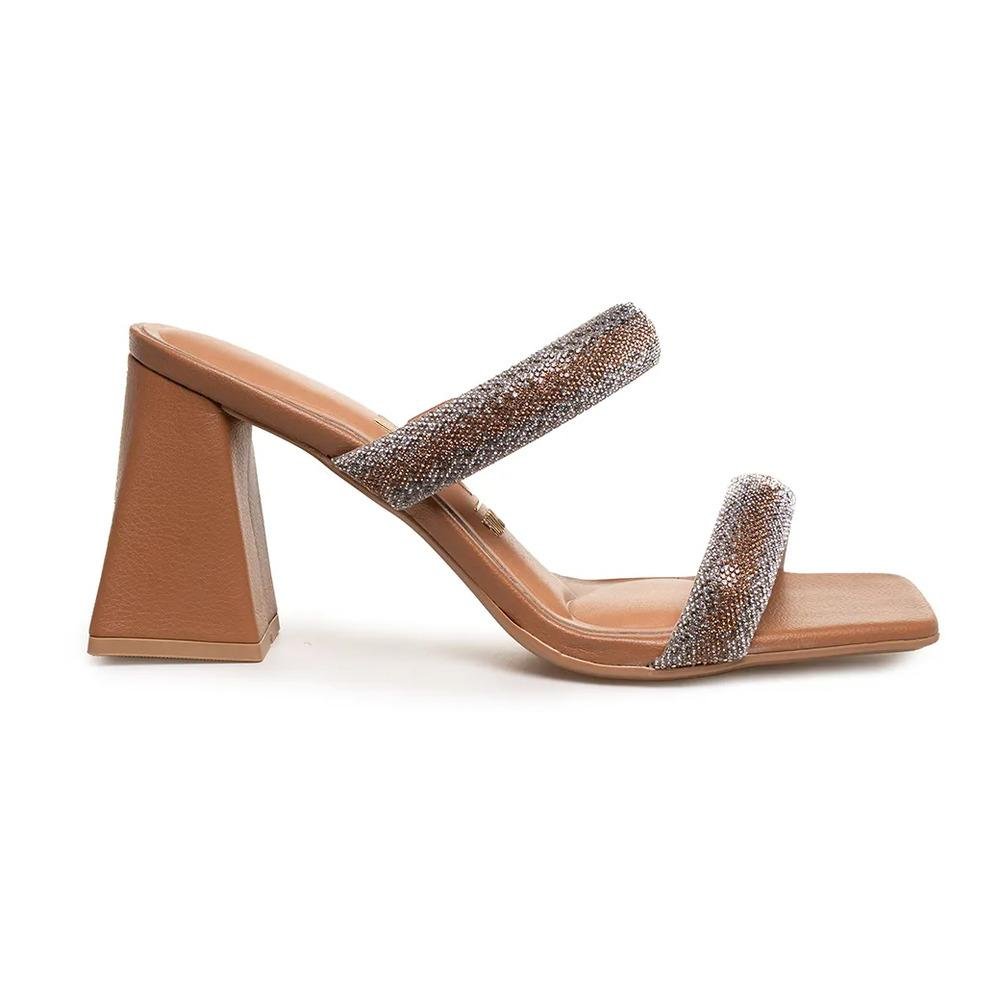 Sandália Vizzano Salto Grosso Tira Feminina