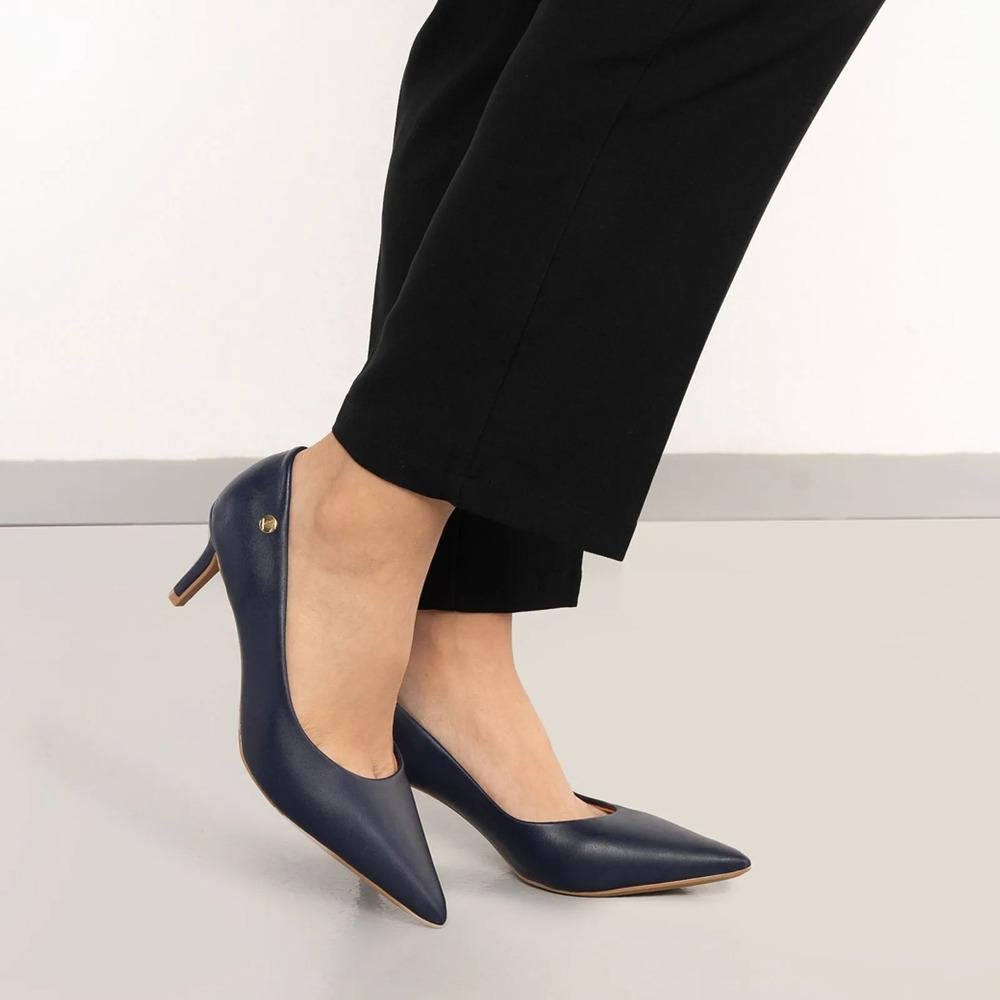 Sapato Vizzano Salto Fino Feminino Marinho 7