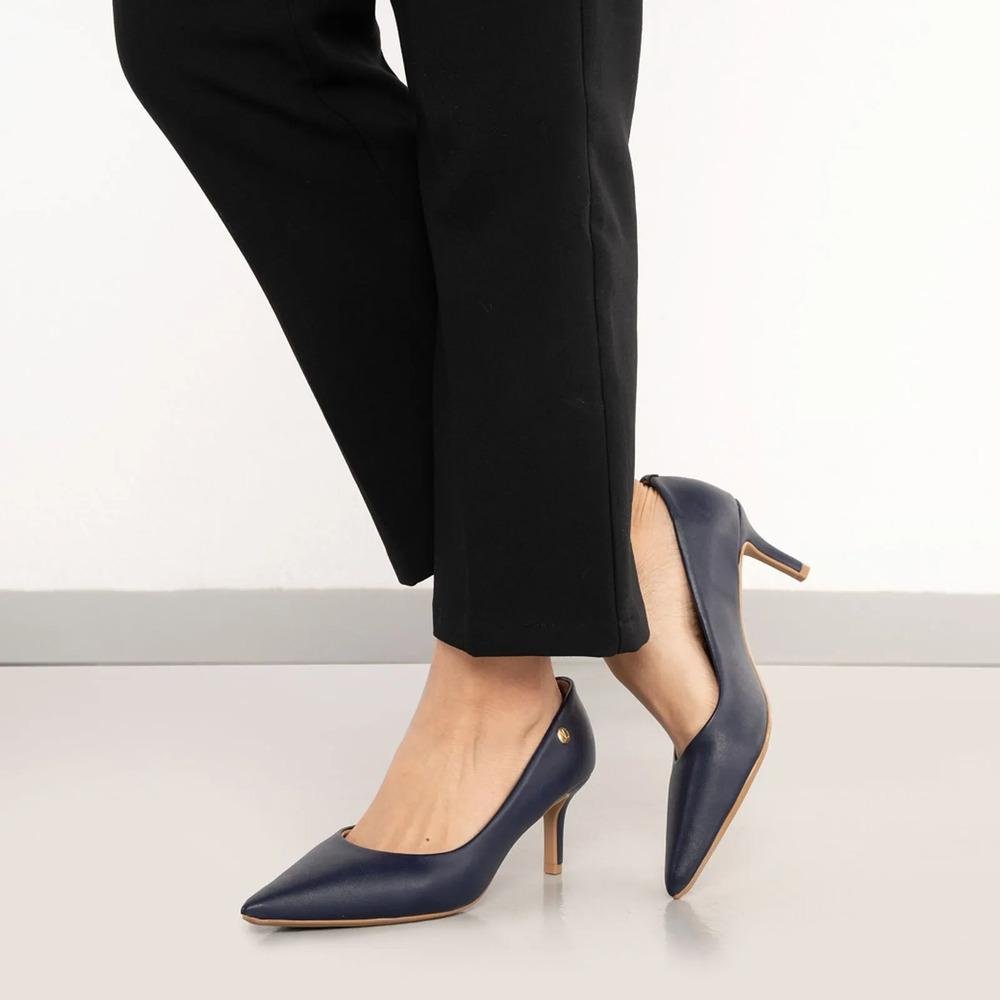 Sapato Vizzano Salto Fino Feminino Marinho 8